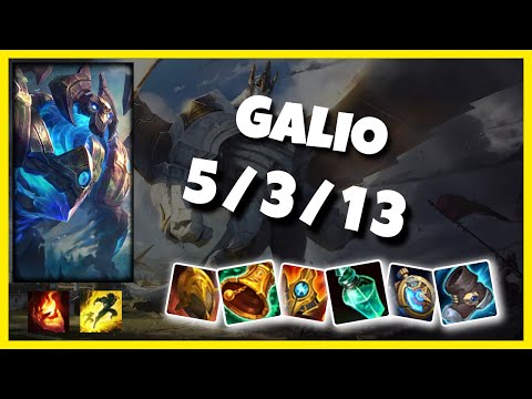 Galio 11.2 Gameplay Challenger Replay S11 Support (5/3/13) - KOREAN