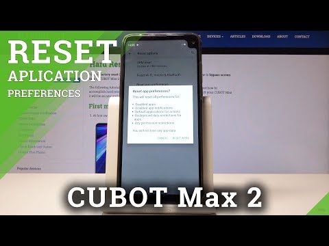 How to Reset App Preferences in CUBOT Max 2 - Restore App Settings