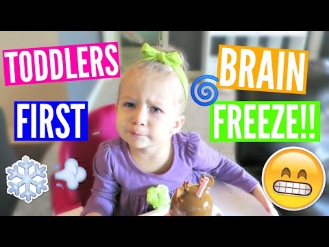 TODDLERS FIRST BRAIN FREEZE!!