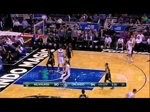Mario Hezonja vs Milwaukee Bucks 11.04.2016 (19Pts)