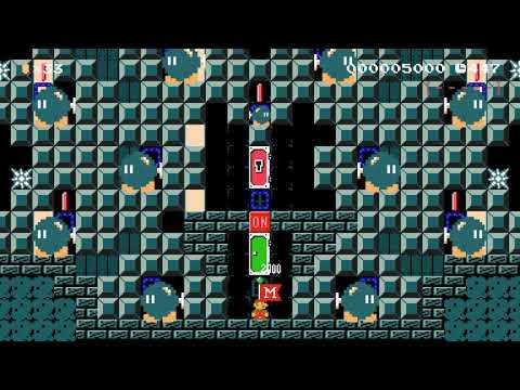 Zelda's Switch Puzzle Dungeon (Super Mario Maker 2)