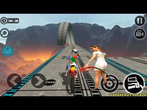 Impossible Moto Bike Tracks 3D Yellow Bike Driving Stunts Levels 11, 12, 13 Completed Gameplay 2017