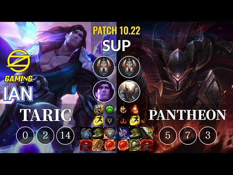OZ Ian Taric vs Pantheon Sup - KR Patch 10.22
