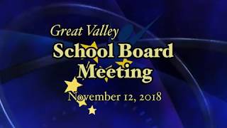 November 12, 2018 Board Meeting