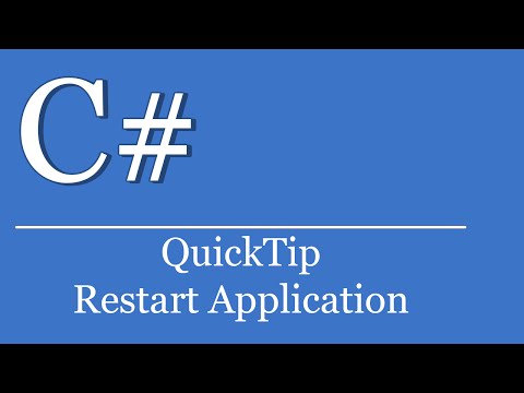 QuickTip #98 - C# Tutorial - Anwendung Neu starten | Visual Studio | .NET | Restart Application