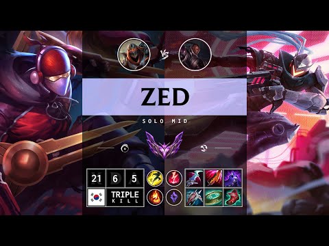 Zed Mid vs Lucian - KR Master Patch 14.13