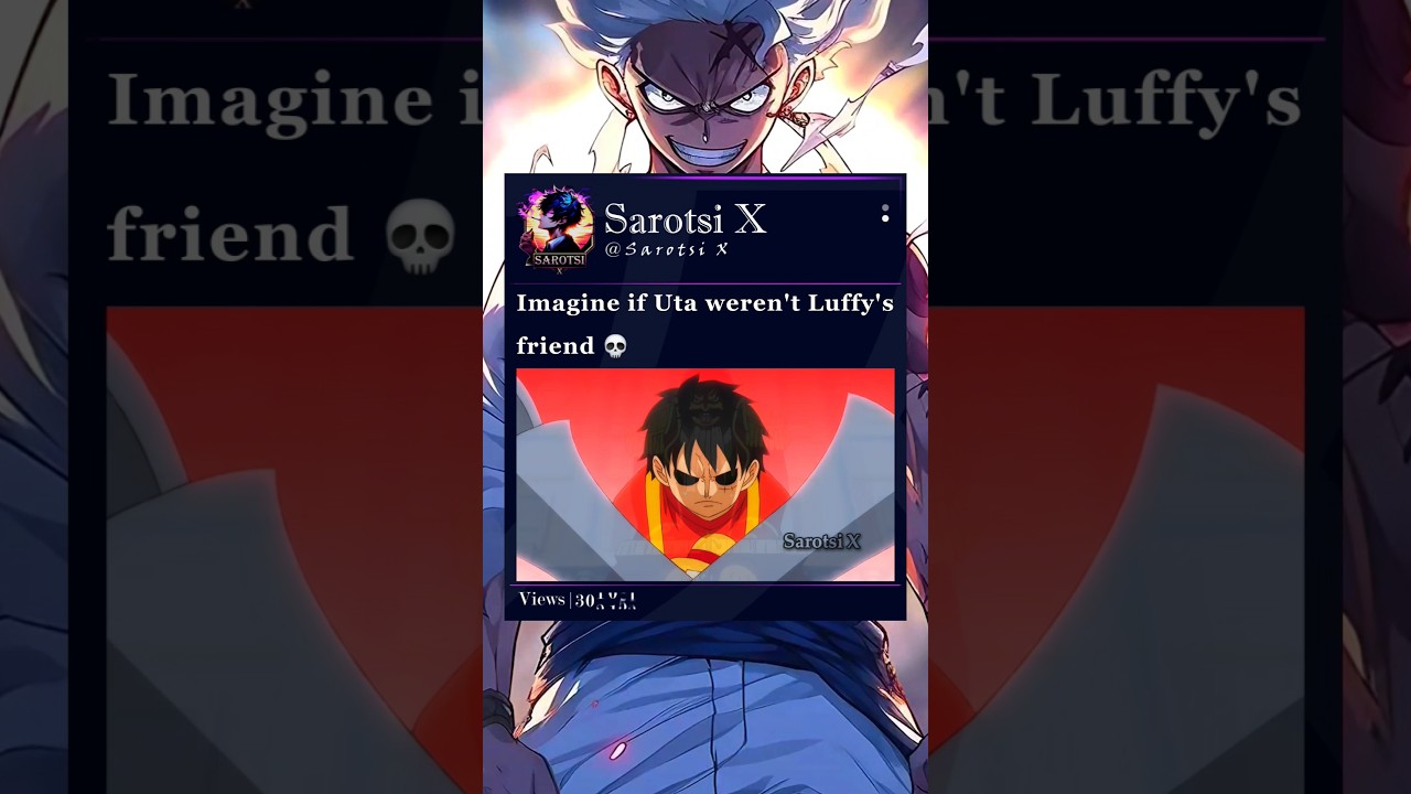 Even Luffy forgot to laugh at the moment of his execution #luffy #roger #uta #onepiece