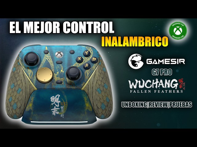 Vídeo relacionado con GameSir G7 Pro Mando 1000Hz con Estación de Carga: Xbox Series X|S, Xbox One, Win 10/11 & Android - Joysticks TMR, Gatillos Ajustables & 4 Botones Programables - WUCHANG: Fallen Feathers Edition
