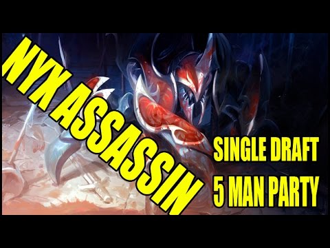 Dota 2 || Single Draft || Nyx Assasin offlane || No sirvo para ir offlane xd