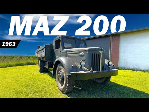 Old Restored Soviet Truck FIRST START over 10 years - MAZ 200 (1963)