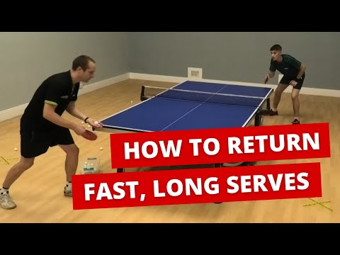 How to return fast, long serves