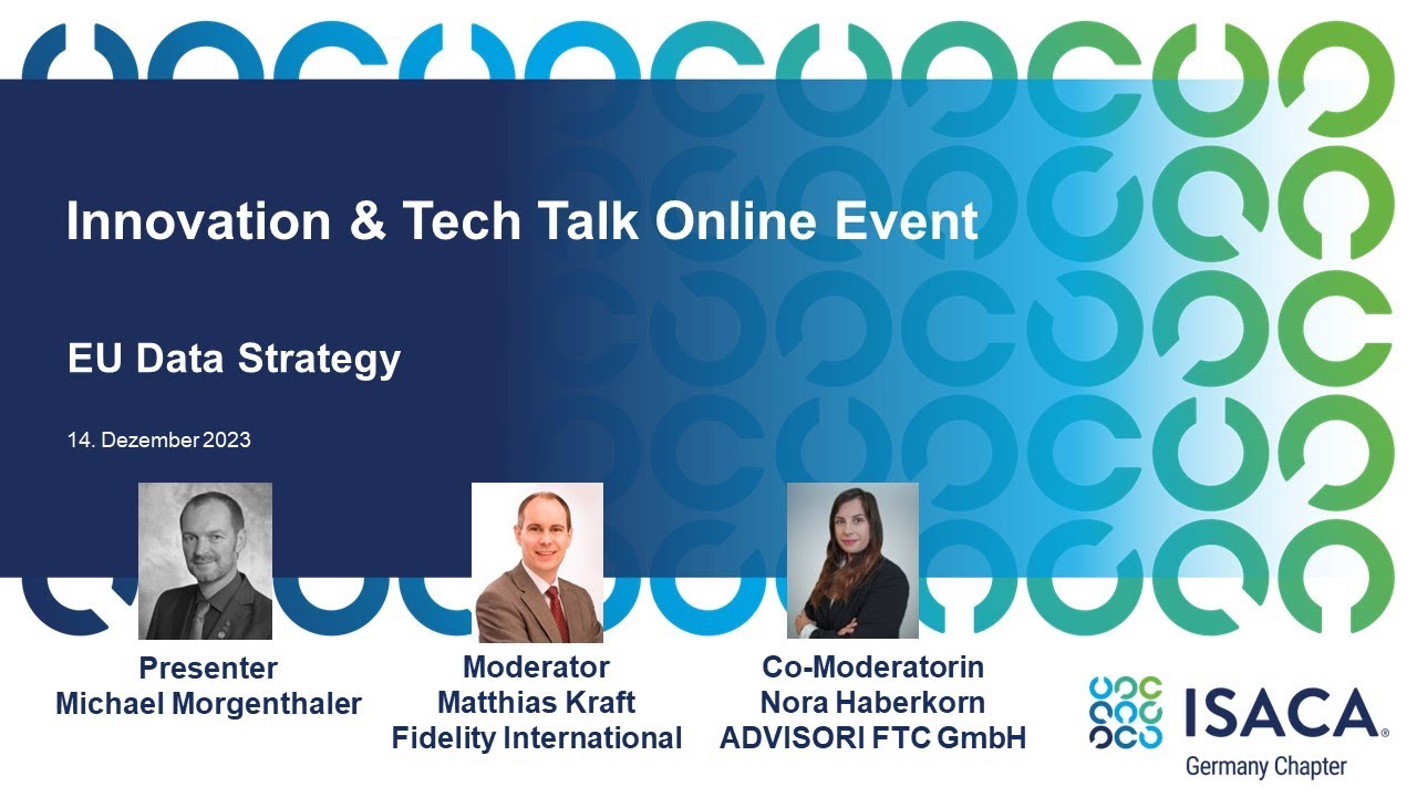 ISACA Germany Innovation & Tech Talk -  EU Data Strategy