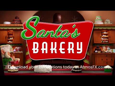 AtmosFX Santa's Bakery Digital Decoration Trailer