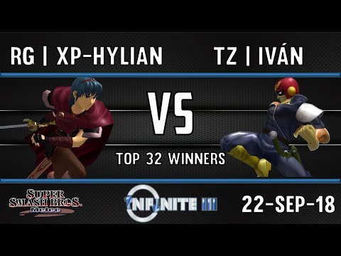 INFINITE 3 SSBM - RG | PX-HYLIAN (MARTH) VS TZ | IVAN (CAPTAIN FALCON) - TOP 32 WINNERS