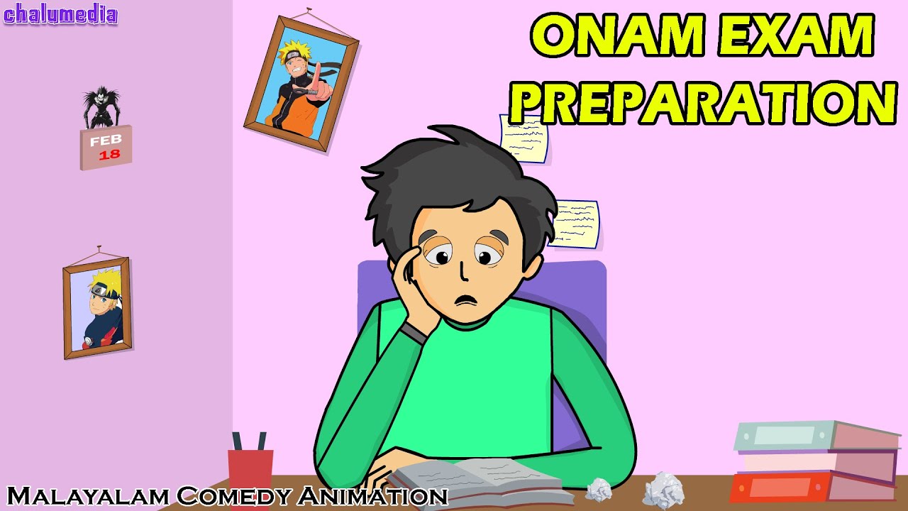 Onam Exam Preparation be like! | ChaluMedia | Malayalam Comedy Animation Video