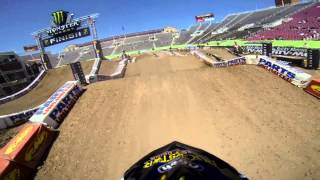 preview picture of video 'GoPro HD: Jason Anderson Practice 2013 Monster Energy Supercross from Salt Lake'