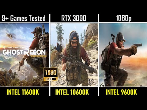 Intel i5 11600k vs 10600k vs 9600k generation benchmark for Gamers