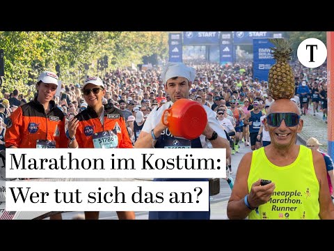 Sie sind den Berlin-Marathon 2025 im Kostüm gelaufen