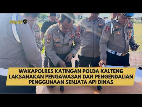WAKAPOLRES KATINGAN POLDA KALTENG LAKSANAKAN PENGAWASAN &amp; PENGENDALIAN PENGGUNAAN SENJATA API DINAS