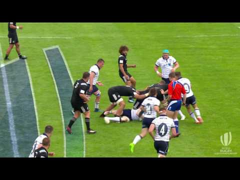 Huge New Zealand tackle at World Rugby U20 Championship