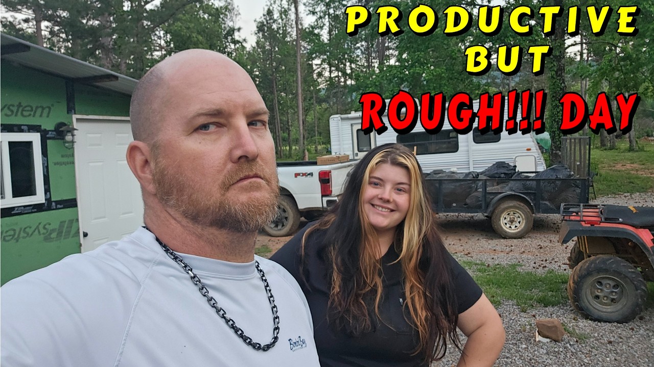 IT TOOK ALL WAY HAD |tiny house, homesteading, off-grid, cabin build, DIY HOW TO sawmill tractor