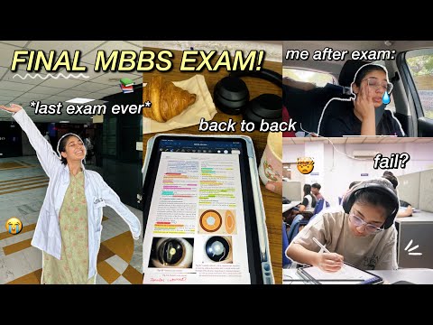 LAST FINAL EXAMS OF MBBS!😭👩🏻‍⚕️ becoming a doctor? back to back exams, mental breakdowns, studying📚