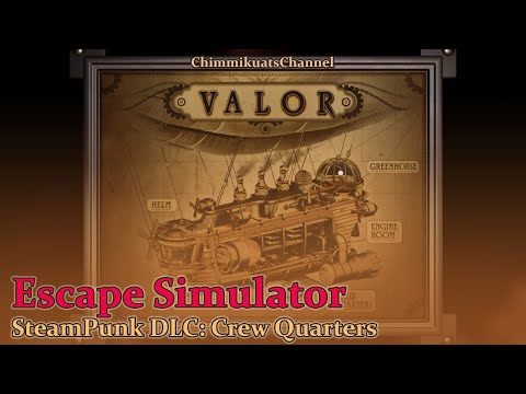Escape Simulator: Steampunk Theme Crew Quarters Quick Run & All Tokens