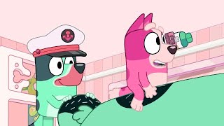 ALL ABOARD! Bluey & Bingo Turn Dad Into a Cruise Ship! (Sponsored By: Gamavision Csupo Effects)