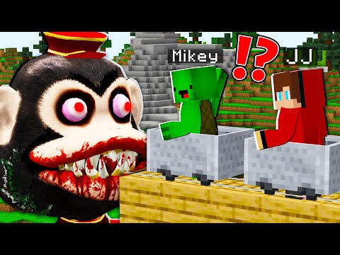 Jaw-Dropping Escape from Giant Creepy Monkey - Minecraft Madness!