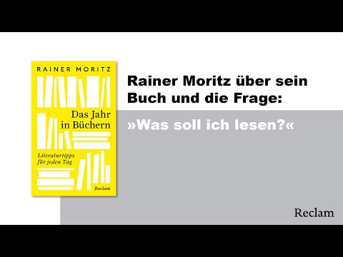 Rainer Moritz: Das Jahr in Büchern