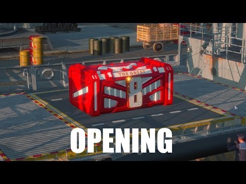 "THE GREAT 8" Container OPENING! - World of Warships | [Info] [Deutsch] [60fps]