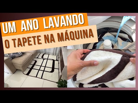 Part of a video titled Como lavar FACIL o tapete na máquina de lavar - YouTube