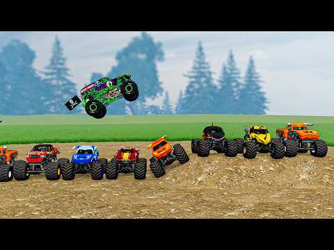 Crashes and Saves - Monster Trucks JAM - BeamNG Monster Truck Crashes