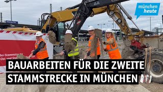 Bauarbeiten für die zweite Stammstrecke in München