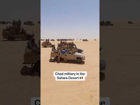 Chad military in the Sahara Desert 🇹🇩 (Tchad, Africa)