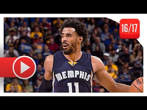 Mike Conley Full Highlights vs Warriors (2017.01.06) - 27 Pts, 12 Ast, BALLING!