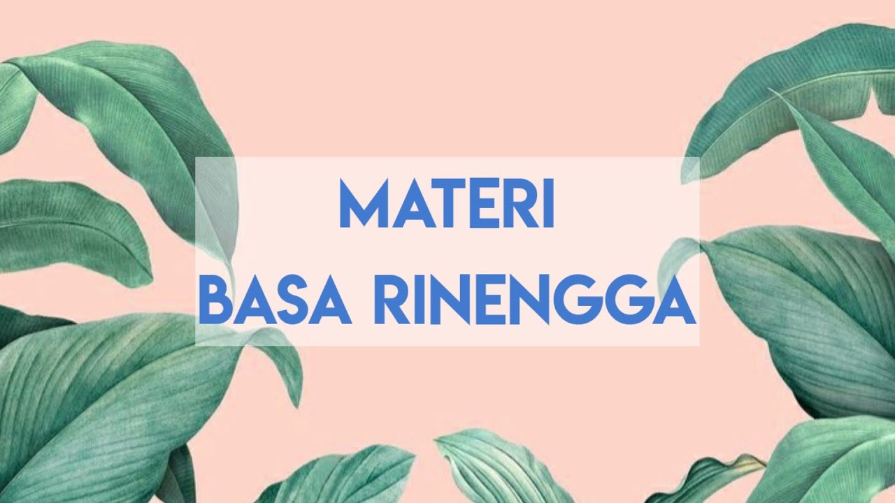 Lihat Apa Itu Bahasa Rinengga Apa Itu Bahasa Rinengga