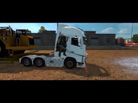 ETS#49  Transporting a 50 Ton Caterpillar 637G from London to Strasbourg 720 KM