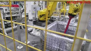 EOAT pneumatic magnets for steel shaft handling-MAGTWINS Magnetics