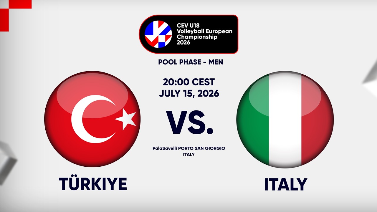 Full Match | Türkiye vs. Italy | CEV U18 Volleyball European Championship 2026 | Men