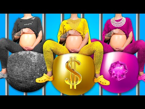 Schwangere Wednesday Vs. Barbie Vs. Peach im Knast! *Lustige Situationen & Geniale Hacks* von Gotcha