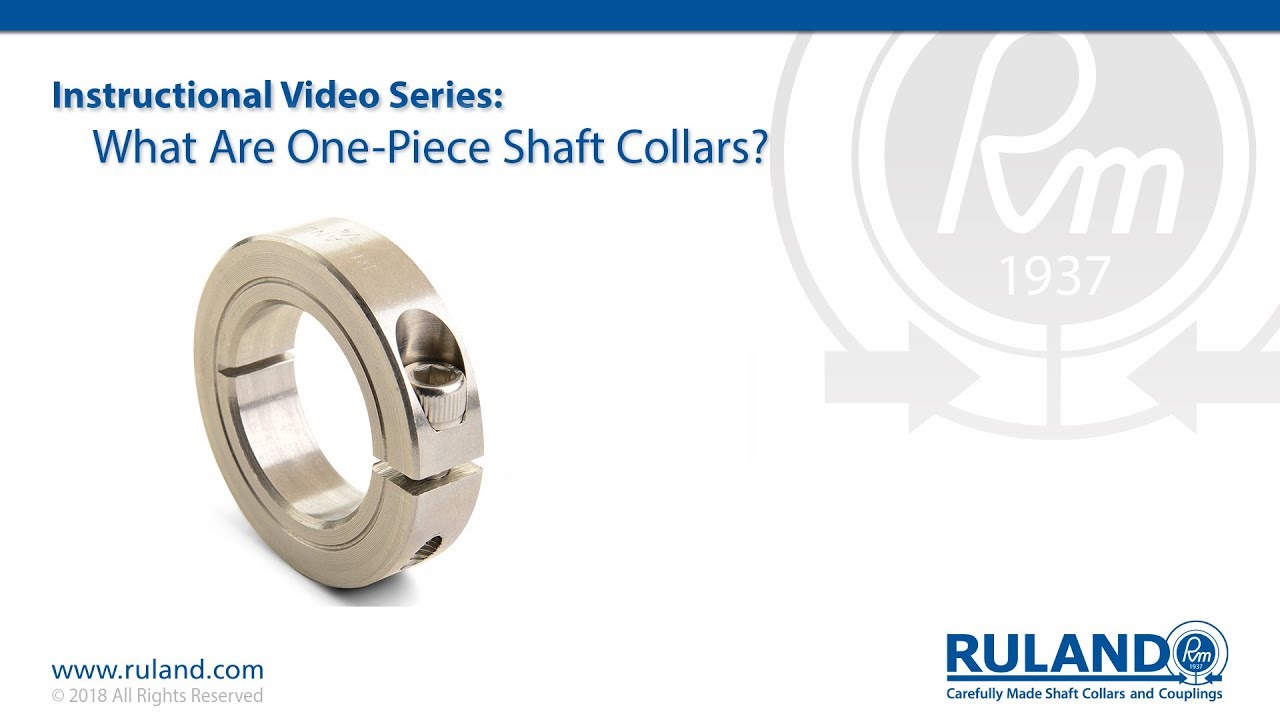 What Are One Piece Shaft Collars?