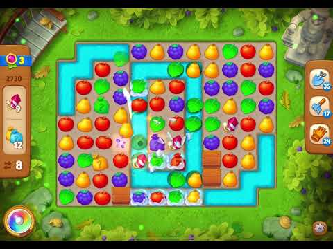 GardenScapes Level 2730 no boosters (17 moves)