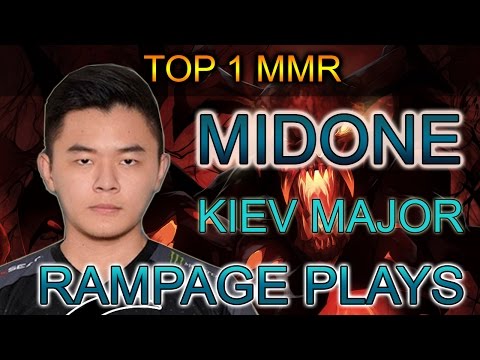 MidOne Top 1 Dota 2 MMR : Kiev Major Group Stage Rampage Plays