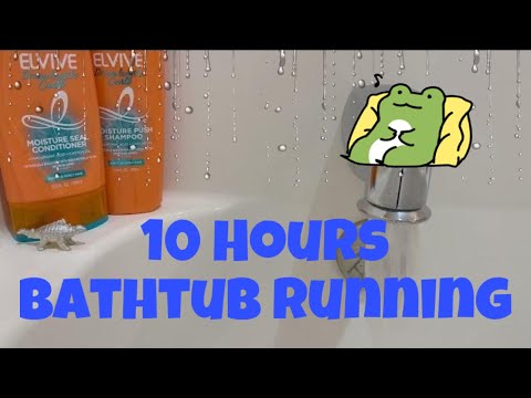 10 Hours Bathtub Filling Loop - Relaxing Water Sounds for Sleep 😴
