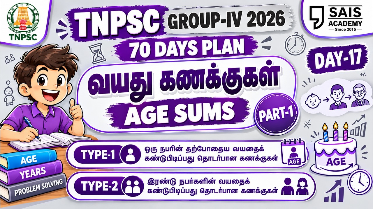 DAY-17🏆 AGE SUMS💥 TYPE I & II