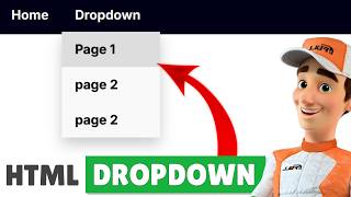 How to Create  Drop Down Menu in HTML & CSS