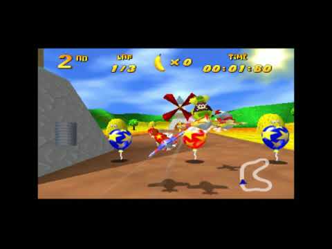 Diddy Kong Racing - N64 Dragon Forest Gameplay (Complete)