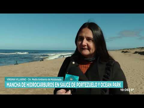 Autoridades trabajan al constatarse la aparición de manchas de hidrocarburos en Sauce de Portezuelo