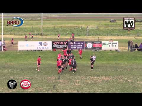 2015 NHRU Round 16 Premier 3 Highlights - Maitland v Waratah